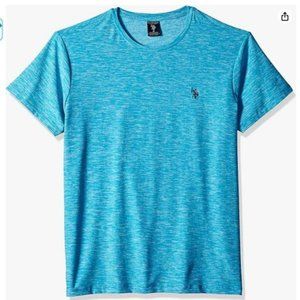 U.S. Polo Assn. Men's Short Sleeve Poly Crew Neck Solid T-Shirt